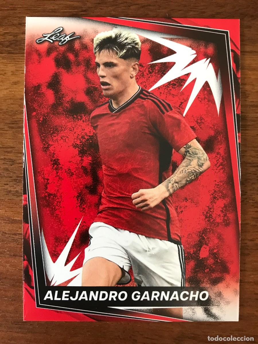 Cromos de f&uacute;tbol: ALEJANDRO GARNACHO - MANCHESTER UNITED - RED - LEAF 2024 24