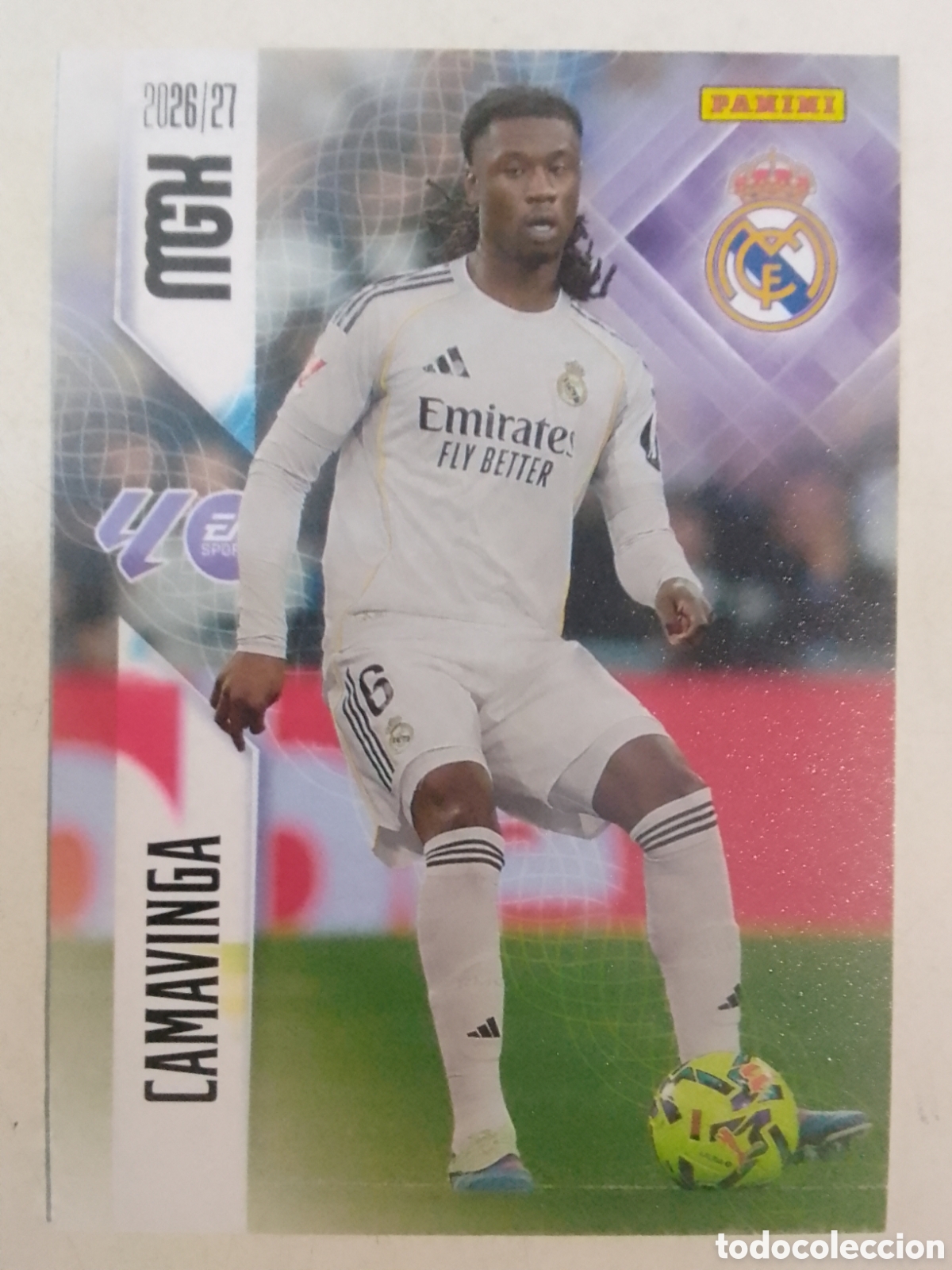 Cromos de f&uacute;tbol: Megacracks 2026/27 n&deg; 227 Camavinga &bull; Real Madrid.