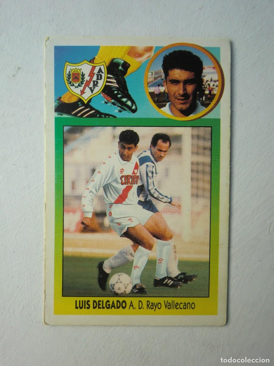 Cromos de f&uacute;tbol: Cromo de f&uacute;tbol LIGA ESTE 93-94 1993-1994 cart&oacute;n: LUIS DELGADO (Rayo Vallecano), coloca