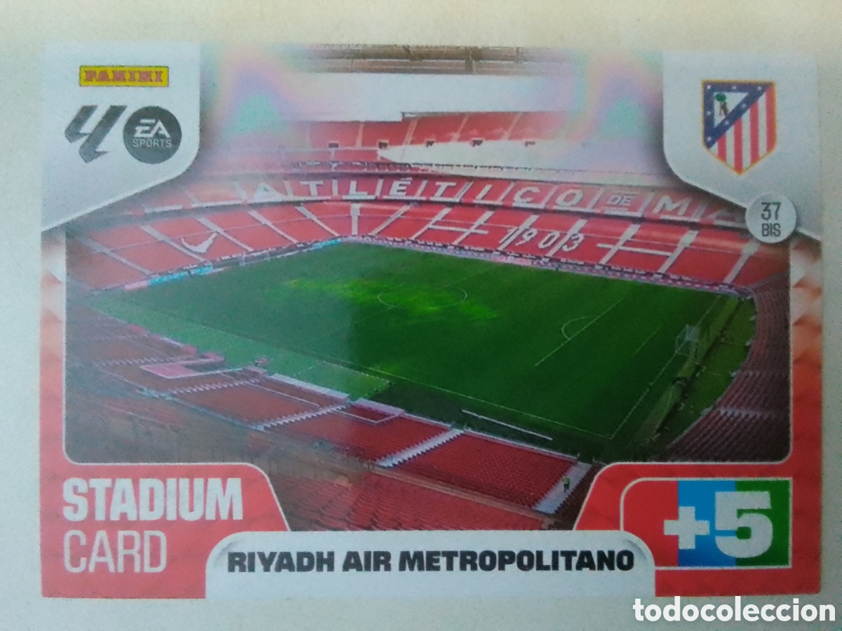 Cromos de f&uacute;tbol: Adrenalyn XL 2025-26 n&deg; 37 Stadium CARD Riyadh Air Metropolitano.