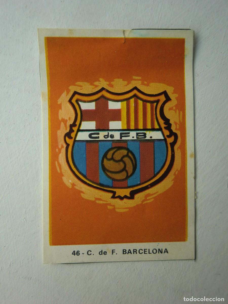 Cromos de f&uacute;tbol: Cromo f&uacute;tbol CAMPEONATOS NACIONALES Y M&Eacute;JICO 70-71 1970-1971 de RUIZ ROMERO: Escudo BARCELONA N&ordm; 46