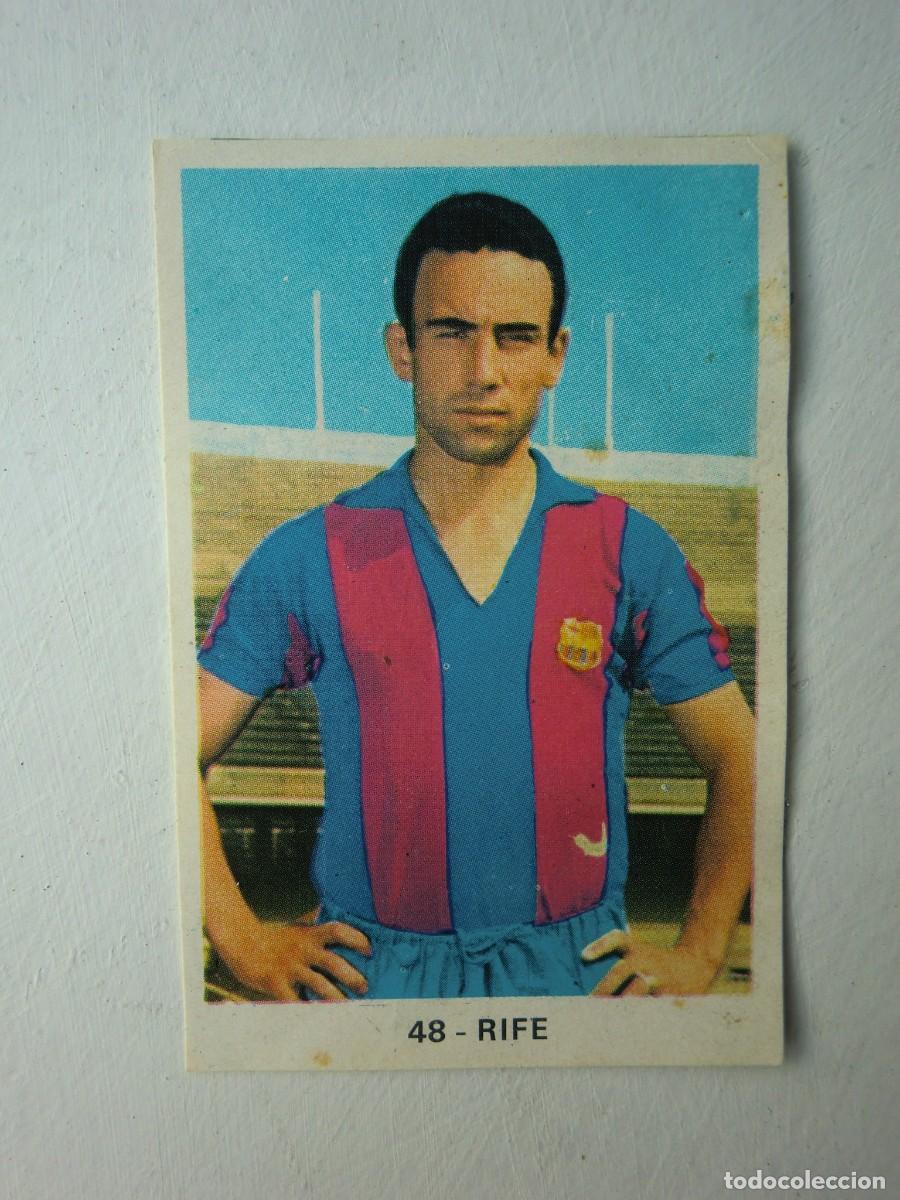 Cromos de f&uacute;tbol: Cromo f&uacute;tbol CAMPEONATOS NACIONALES Y M&Eacute;JICO 70-71 1970-1971 de RUIZ ROMERO: RIF&Eacute; (Barcelona) N&ordm; 48
