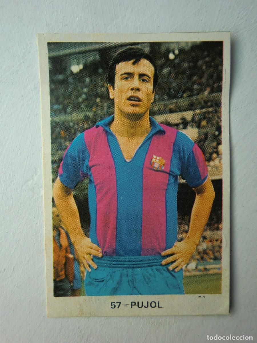 Cromos de f&uacute;tbol: Cromo f&uacute;tbol CAMPEONATOS NACIONALES Y M&Eacute;JICO 70-71 1970-1971 de RUIZ ROMERO: PUJOL (Barcelona) N&ordm; 57