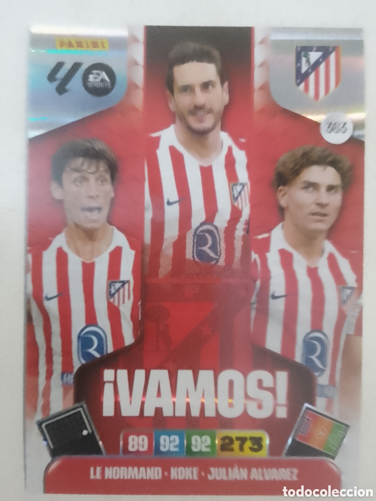 Cromos de f&uacute;tbol: Adrenalyn XL 2025-26 n&deg; 363 Atl&eacute;tico de Madrid &iexcl; VAMOS !