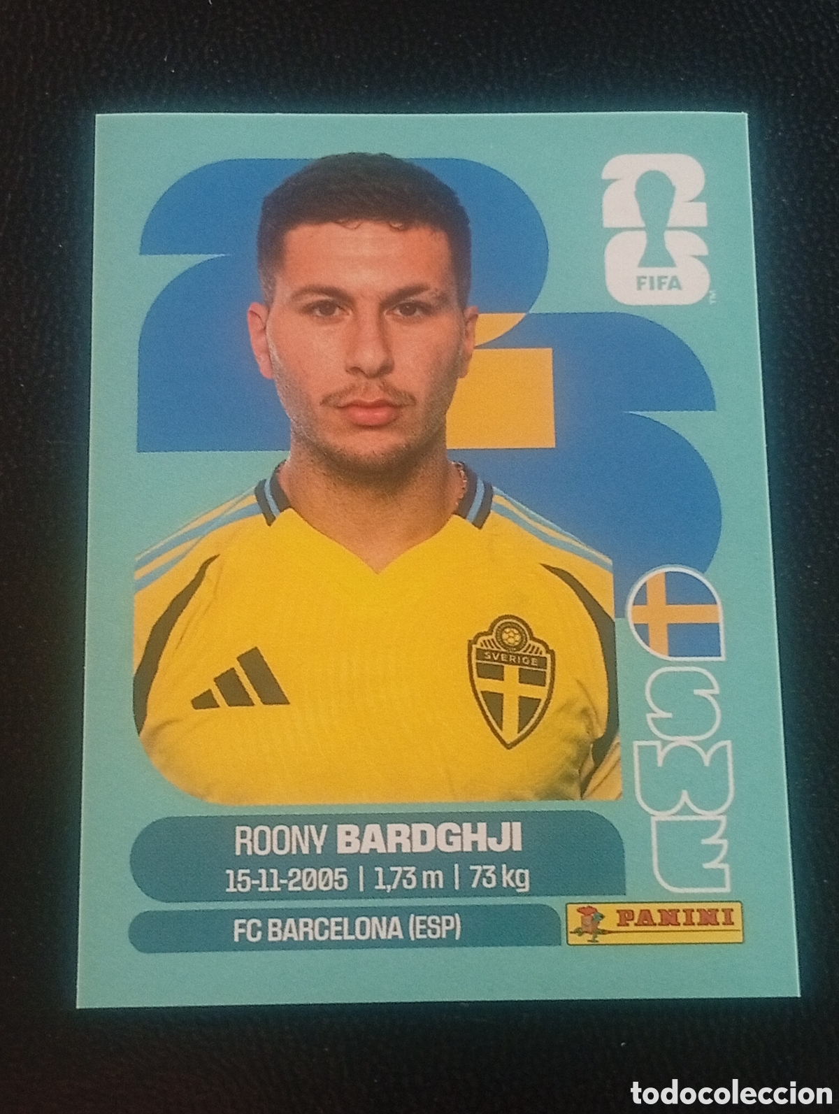 Cromos de f&uacute;tbol: SWE 16 BARDGhJI SVERIGE SUECIA MUNDIAL F&Uacute;TBOL 2026 FIFA WORLD CUP PANINI CROMO STICKER SWE16