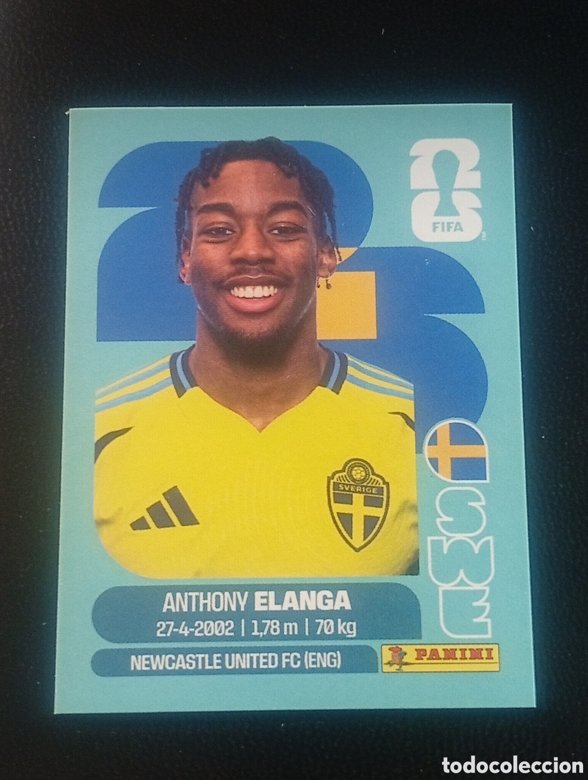 Cromos de f&uacute;tbol: SWE 18 ELANGA SVERIGE SUECIA MUNDIAL F&Uacute;TBOL 2026 FIFA WORLD CUP PANINI CROMO STICKER SWE18