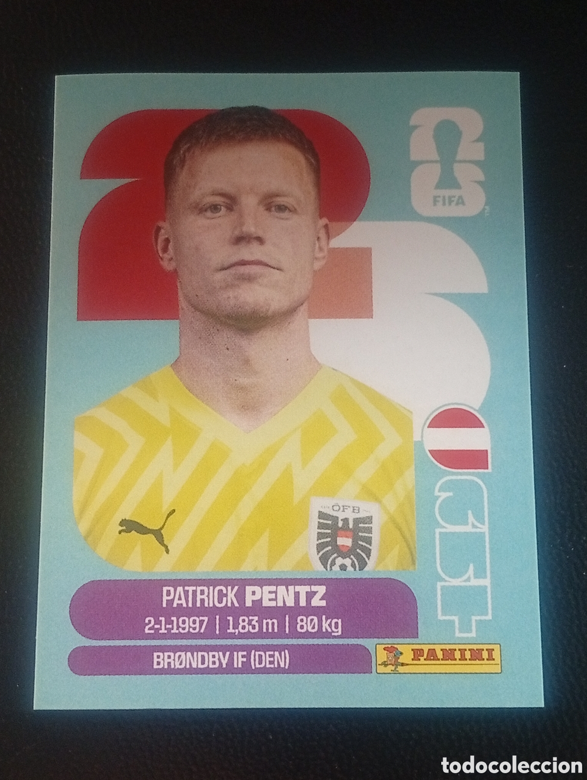 Cromos de f&uacute;tbol: AUT 3 PENTZ AUSTRIA MUNDIAL F&Uacute;TBOL 2026 FIFA WORLD CUP PANINI CROMO STICKER AUT3