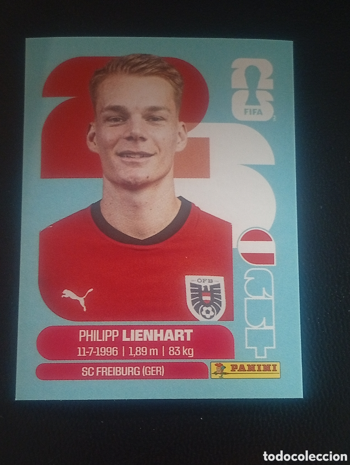 Cromos de f&uacute;tbol: AUT 6 AUSTRIA MUNDIAL F&Uacute;TBOL 2026 FIFA WORLD CUP PANINI CROMO STICKER AUT6