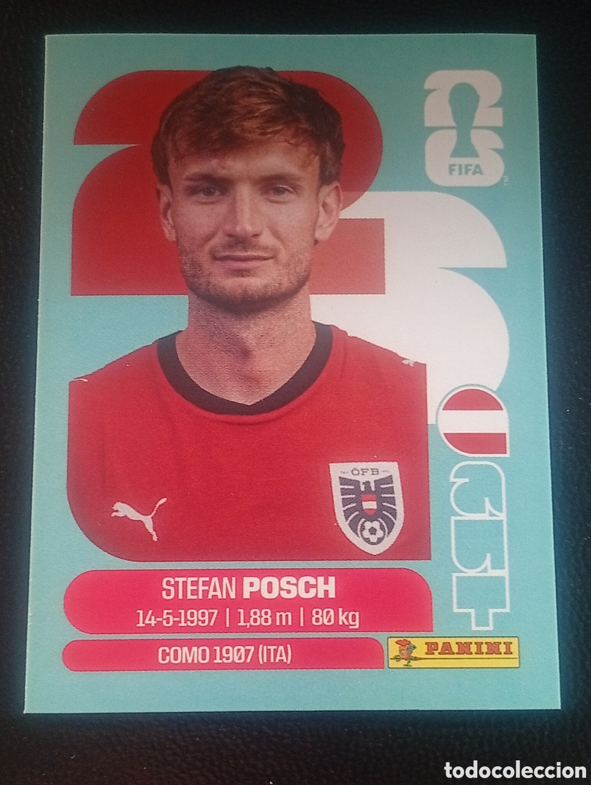 Cromos de f&uacute;tbol: AUT 7 POSH AUSTRIA MUNDIAL F&Uacute;TBOL 2026 FIFA WORLD CUP PANINI CROMO STICKER AUT7