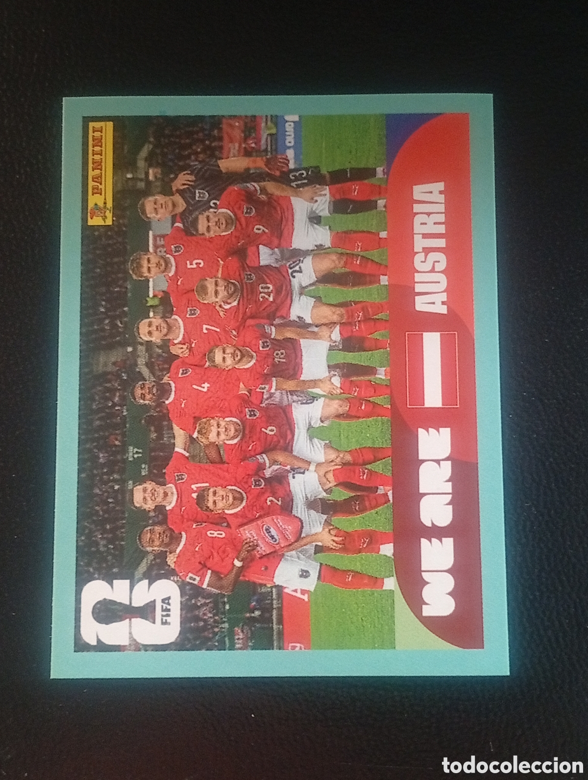 Cromos de f&uacute;tbol: AUT 13 equipo AUSTRIA MUNDIAL F&Uacute;TBOL 2026 FIFA WORLD CUP PANINI CROMO STICKER AUT13