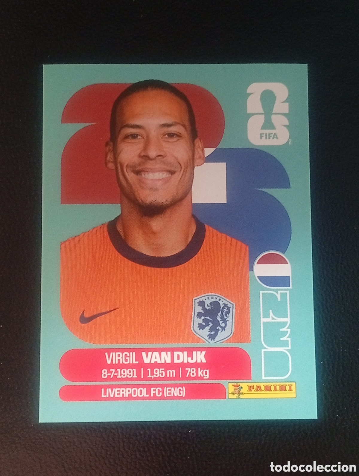 Cromos de f&uacute;tbol: NED 3 VAN DIJK HOLANDA MUNDIAL F&Uacute;TBOL 2026 FIFA WORLD CUP PANINI CROMO STICKER NED3