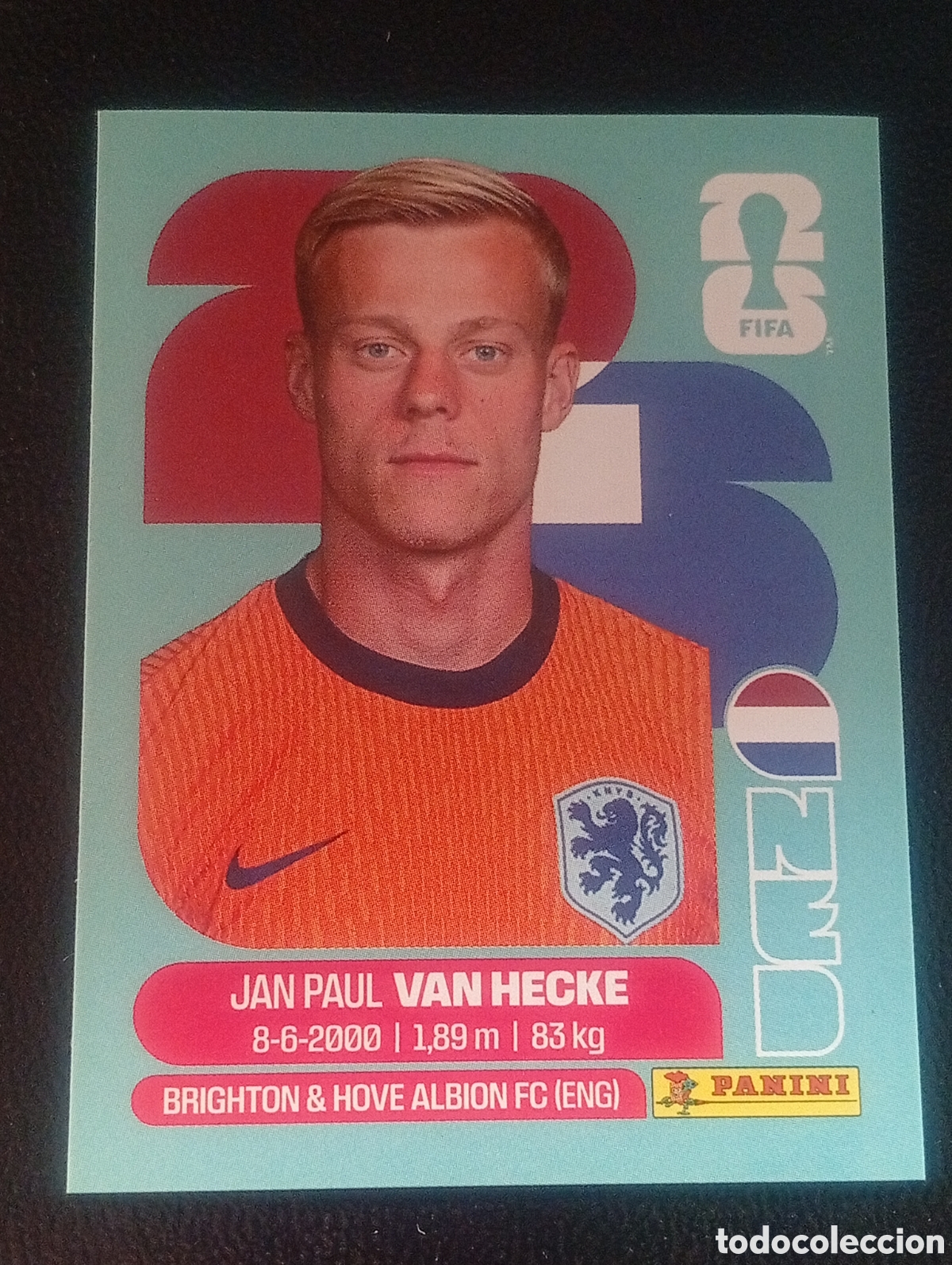 Cromos de f&uacute;tbol: NED 9 VAN HECKE HOLANDA MUNDIAL F&Uacute;TBOL 2026 FIFA WORLD CUP PANINI CROMO STICKER NED9