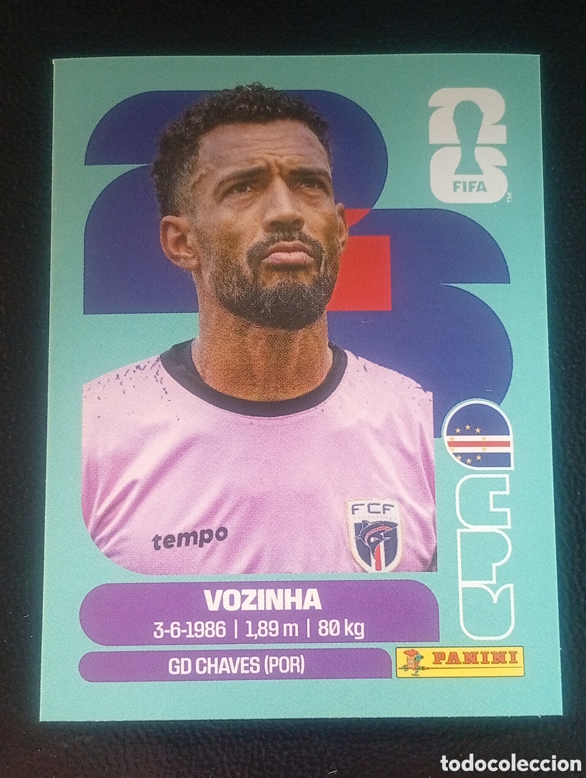 Cromos de f&uacute;tbol: CPV 2 VOZINHA CABO VERDE MUNDIAL F&Uacute;TBOL 2026 FIFA WORLD CUP PANINI CROMO STICKER CPV2