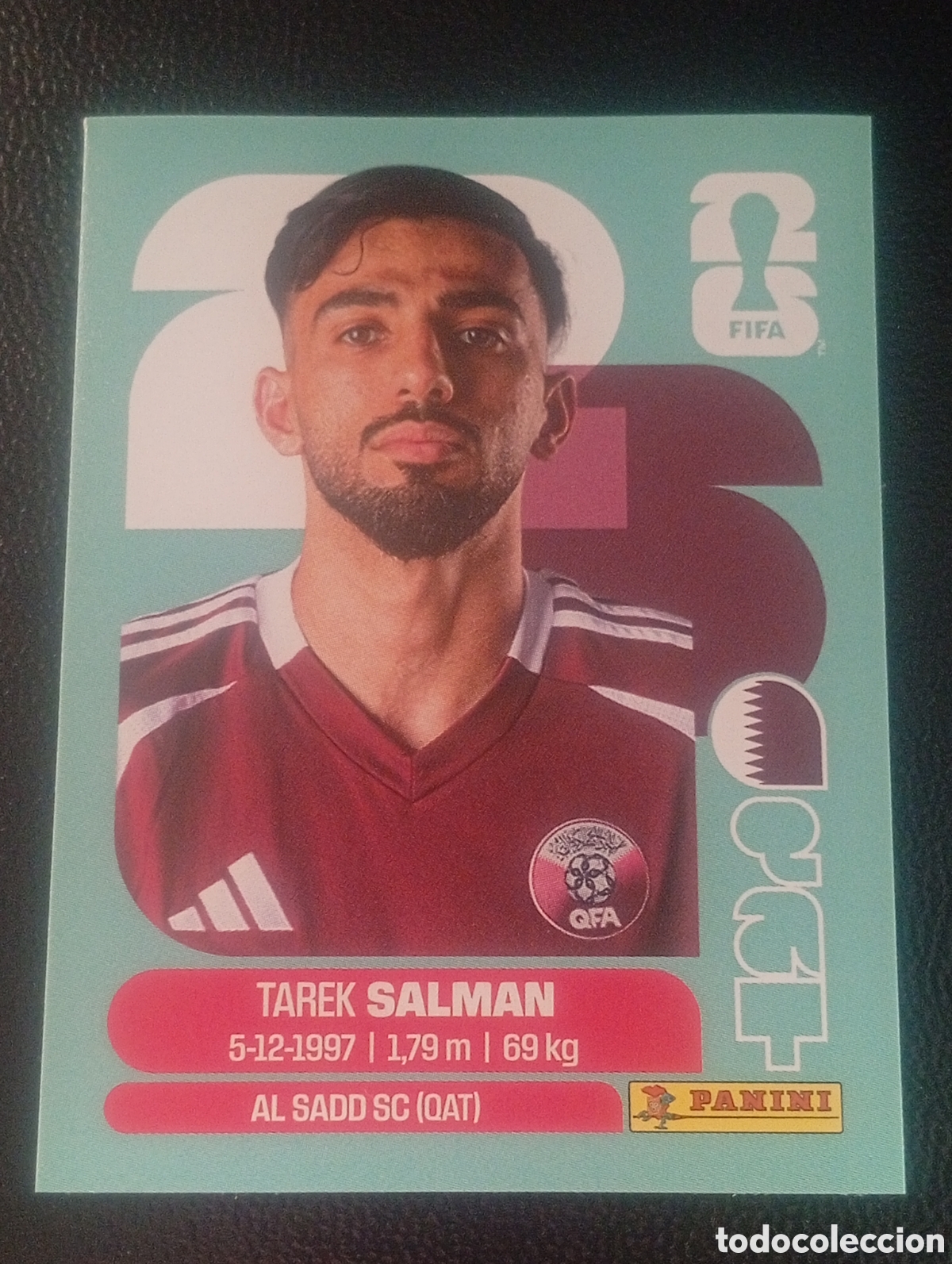 Cromos de f&uacute;tbol: QAT 8 SALMAN QATAR MUNDIAL F&Uacute;TBOL 2026 FIFA WORLD CUP PANINI CROMO STICKER QAT8