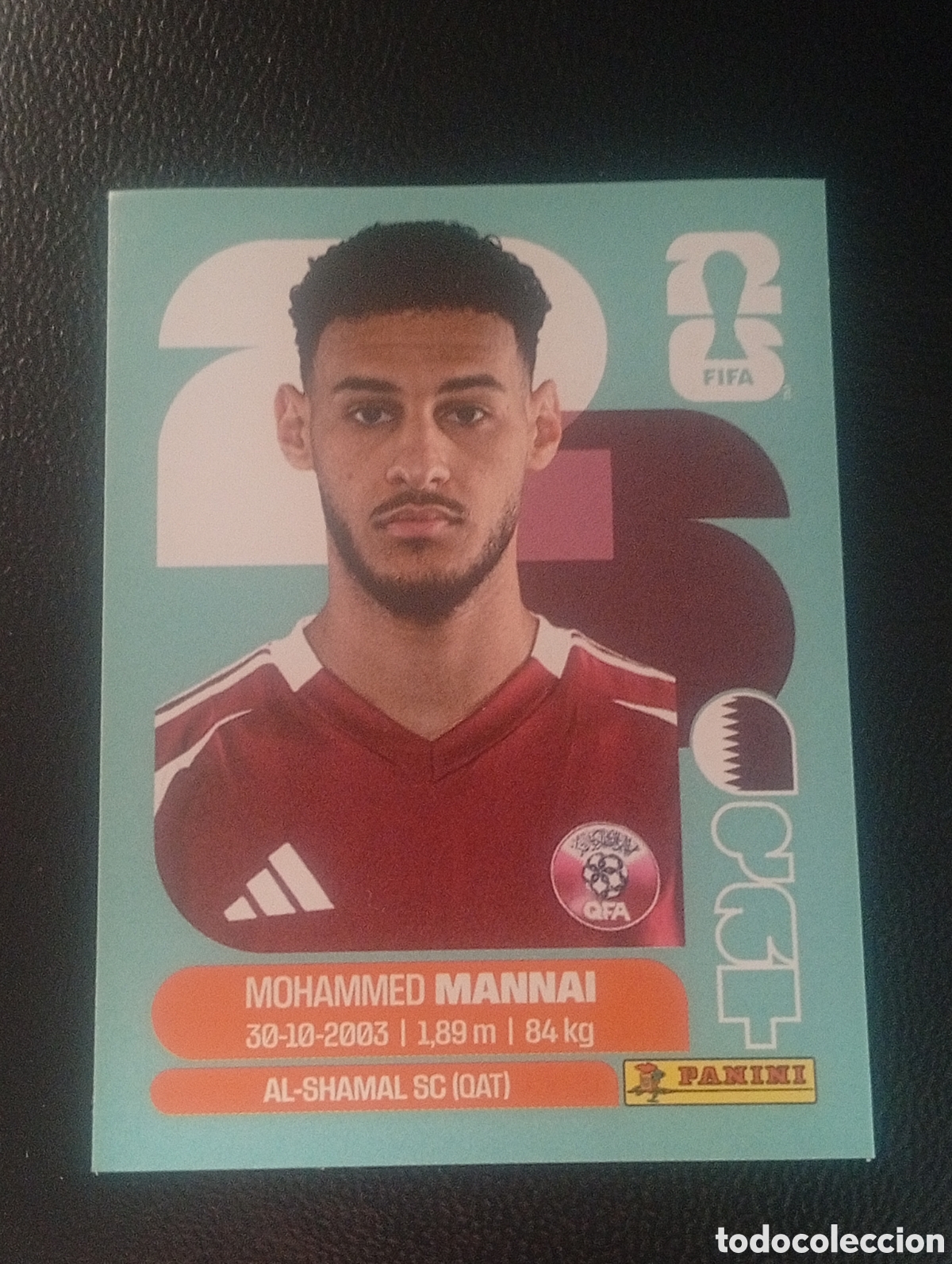 Cromos de f&uacute;tbol: QAT 9 MANNAI QATAR MUNDIAL F&Uacute;TBOL 2026 FIFA WORLD CUP PANINI CROMO STICKER QAT9