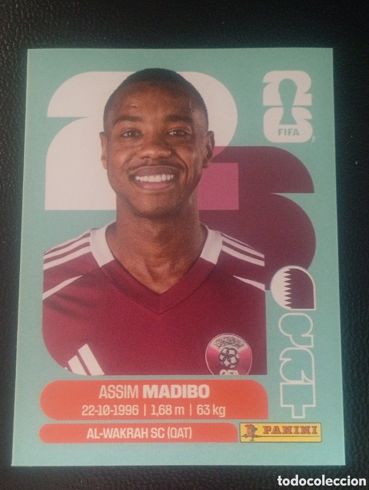Cromos de f&uacute;tbol: QAT 11 MADIBO QATAR MUNDIAL F&Uacute;TBOL 2026 FIFA WORLD CUP PANINI CROMO STICKER QAT11