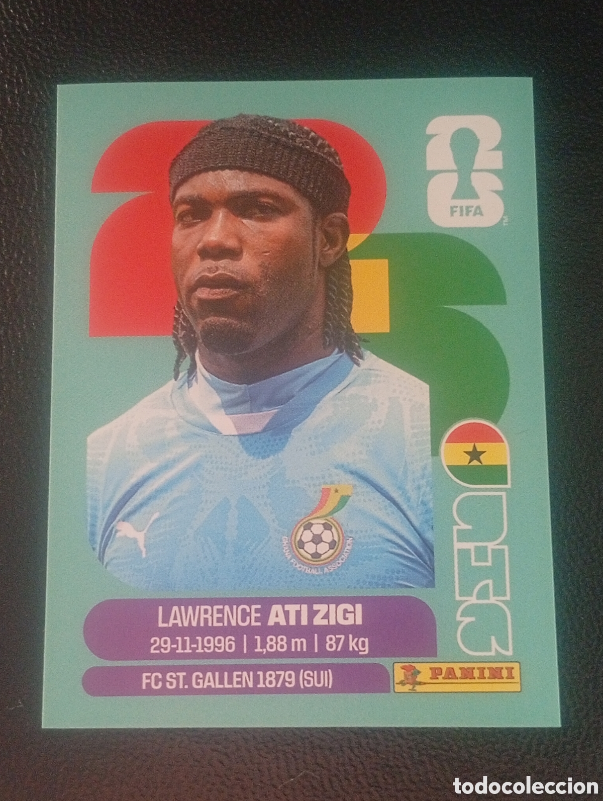 Cromos de f&uacute;tbol: GHA 2 ATI ZIGI GHANA GHANA MUNDIAL F&Uacute;TBOL 2026 FIFA WORLD CUP PANINI CROMO STICKER GHA2