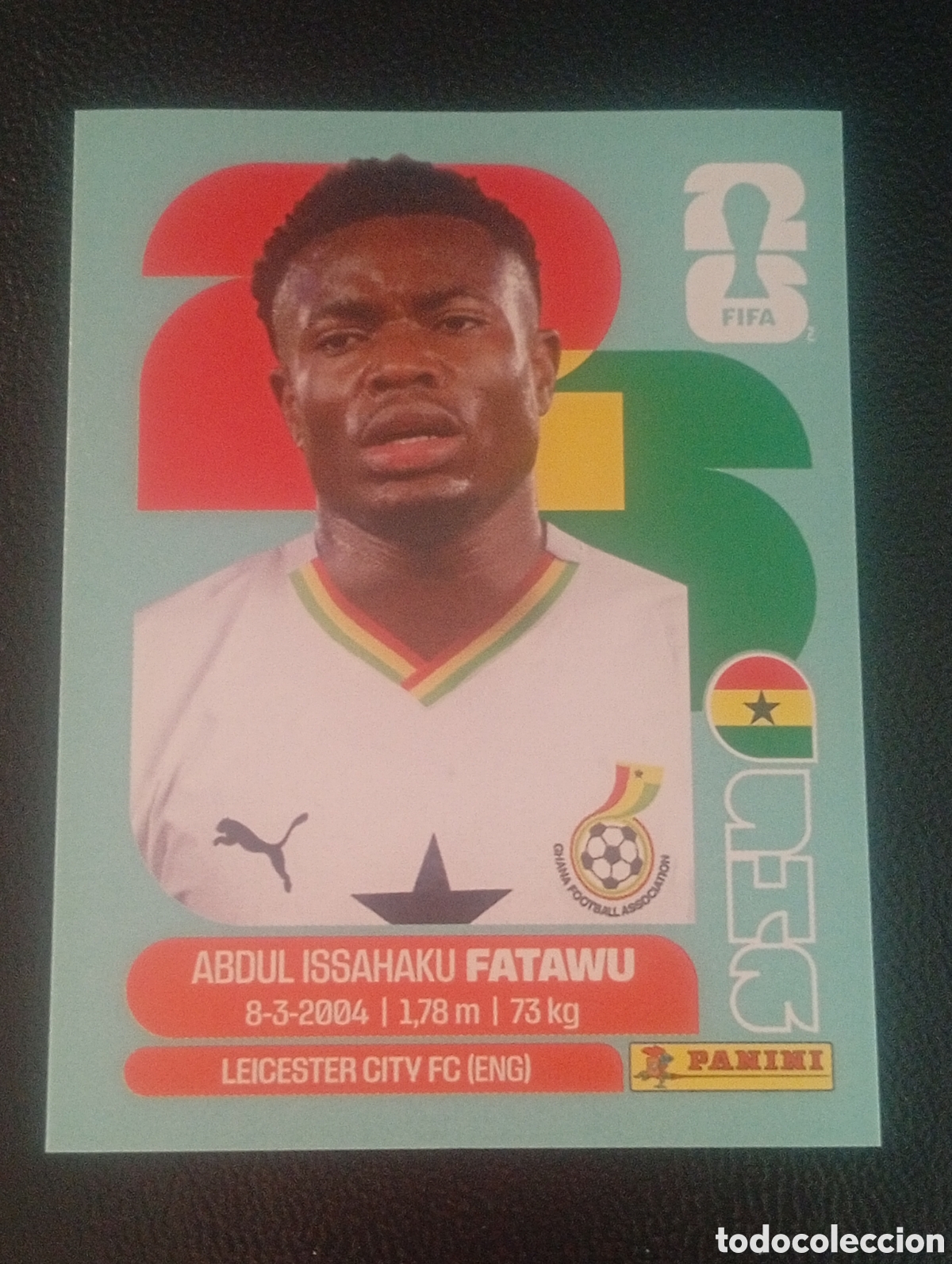 Cromos de f&uacute;tbol: GHA 9 FATAWU GHANA GHANA MUNDIAL F&Uacute;TBOL 2026 FIFA WORLD CUP PANINI CROMO STICKER GHA9