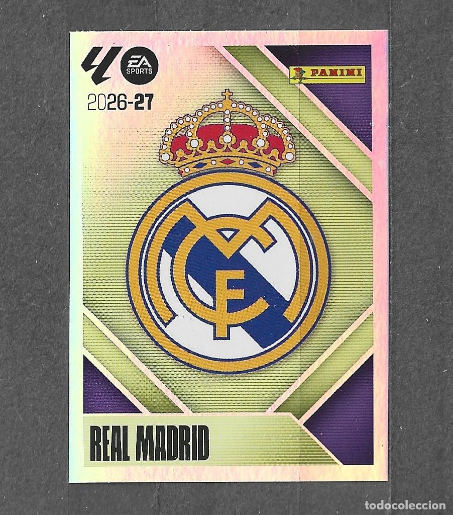Cromos de f&uacute;tbol: Liga este 26/27 - Escudo - N&ordm; 1 - R. Madrid