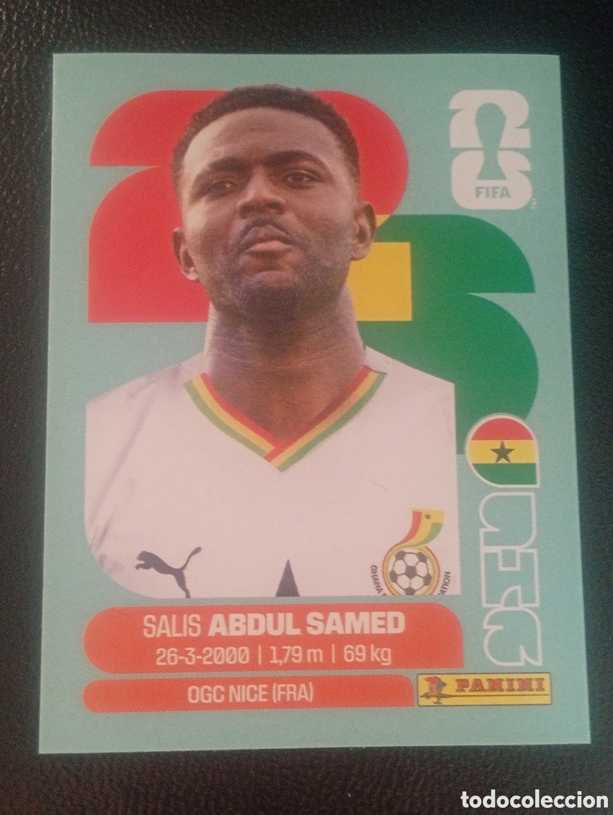 Cromos de f&uacute;tbol: GHA 11 SAMED GHANA GHANA MUNDIAL F&Uacute;TBOL 2026 FIFA WORLD CUP PANINI CROMO STICKER GHA11