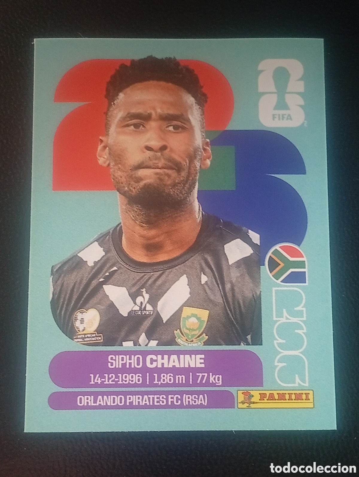 Cromos de f&uacute;tbol: RSA 3 CHAINE SOUTH AFRICA SUR MUNDIAL F&Uacute;TBOL 2026 FIFA WORLD CUP PANINI CROMO STICKER RSA3