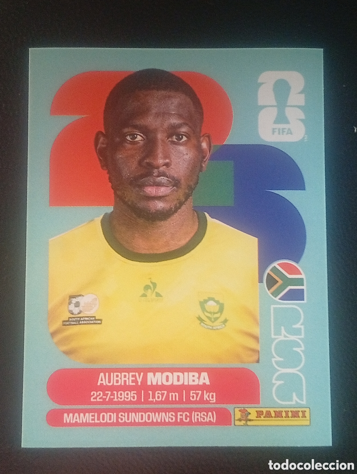 Cromos de f&uacute;tbol: RSA 4 MODIBA SOUTH AFRICA SUR MUNDIAL F&Uacute;TBOL 2026 FIFA WORLD CUP PANINI CROMO STICKER RSA4
