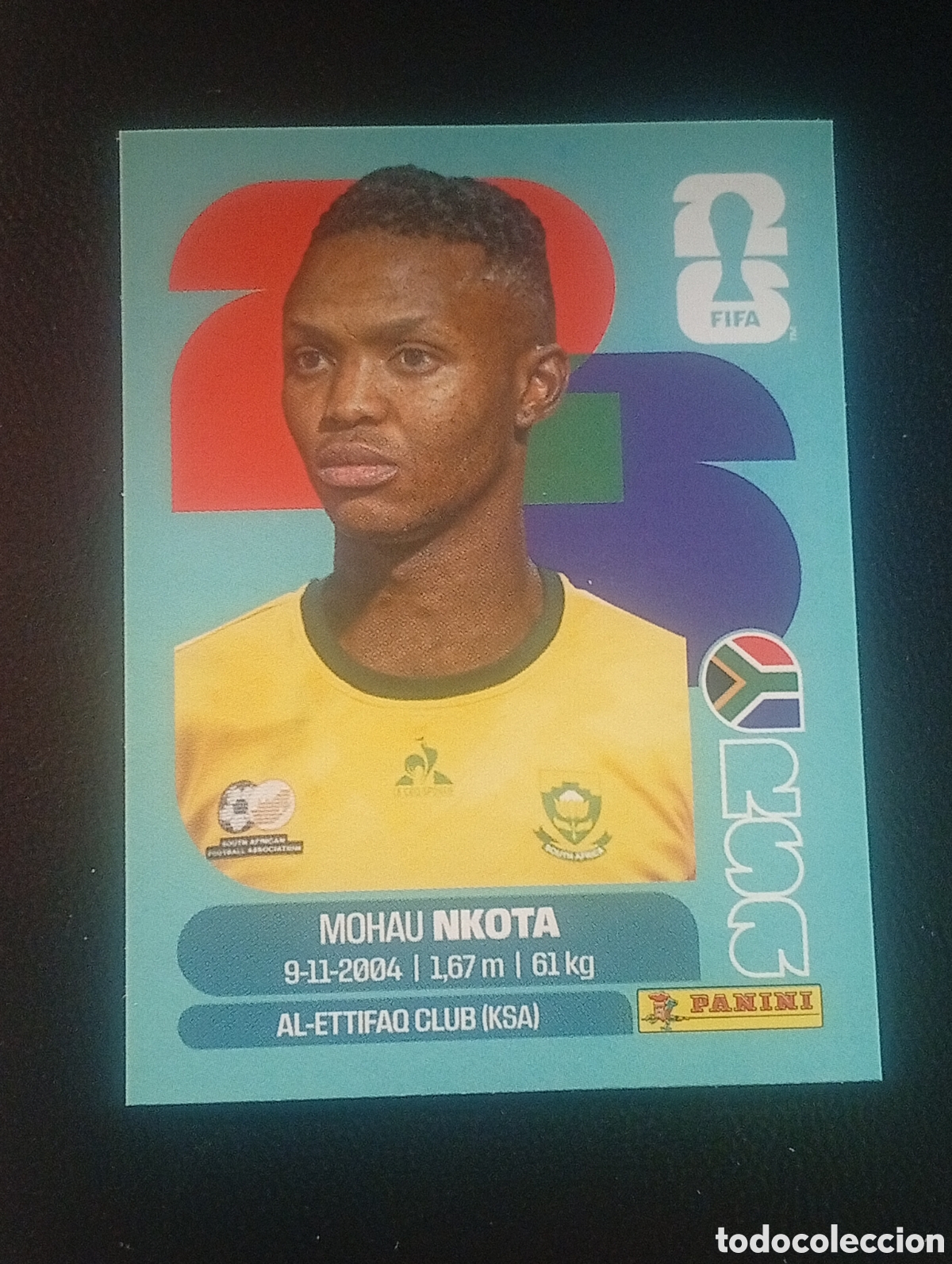 Cromos de f&uacute;tbol: RSA 19 NKOTA SOUTH AFRICA SUR MUNDIAL F&Uacute;TBOL 2026 FIFA WORLD CUP PANINI CROMO STICKER RSA19
