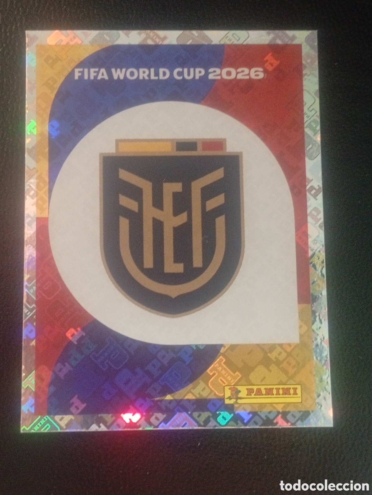 Cromos de f&uacute;tbol: ECU 1 escudo ECUADOR MUNDIAL F&Uacute;TBOL 2026 FIFA WORLD CUP PANINI CROMO STICKER ECU1