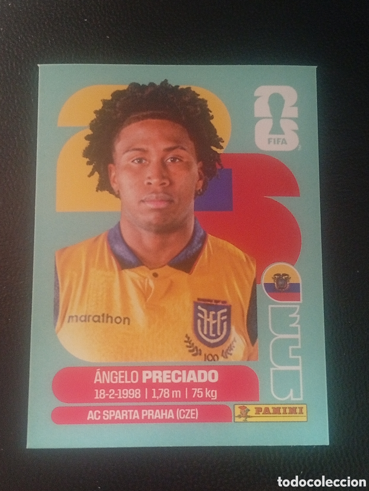 Cromos de f&uacute;tbol: ECU 7 PRECIADO ECUADOR MUNDIAL F&Uacute;TBOL 2026 FIFA WORLD CUP PANINI CROMO STICKER ECU7