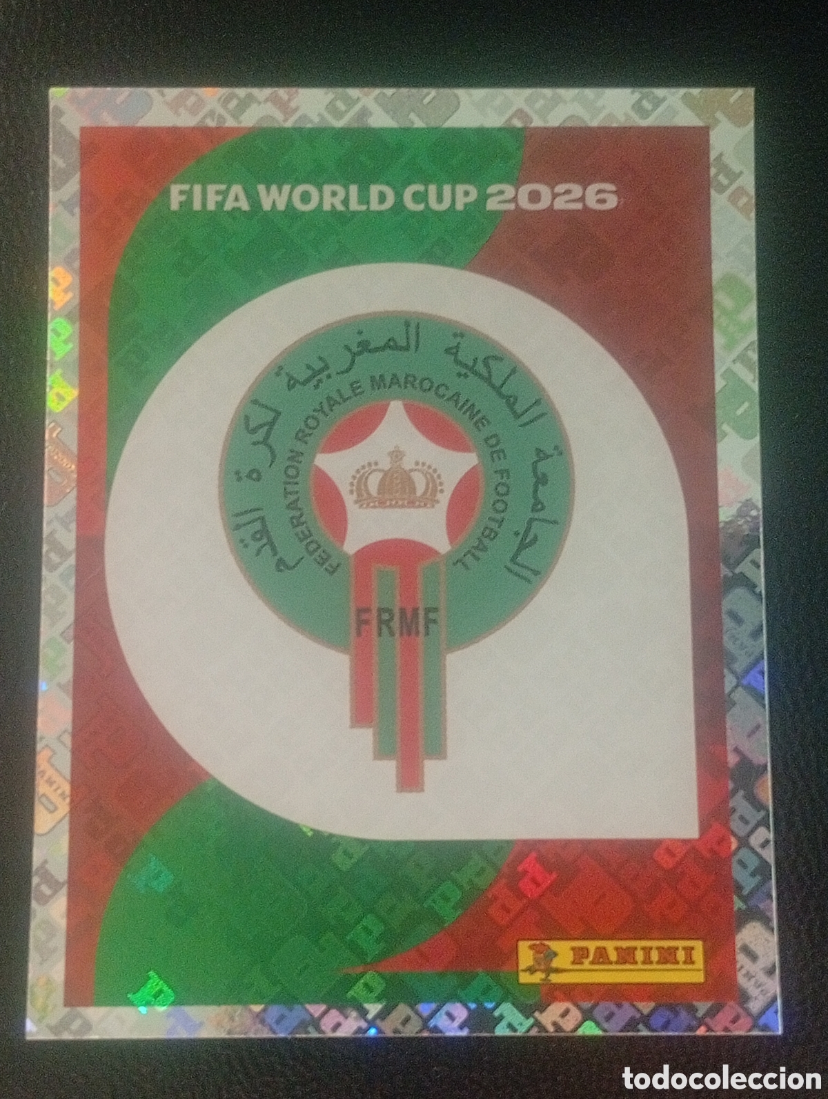 Cromos de f&uacute;tbol: MAR 1 escudo MARRUECOS MUNDIAL F&Uacute;TBOL 2026 FIFA WORLD CUP PANINI CROMO STICKER MAR1