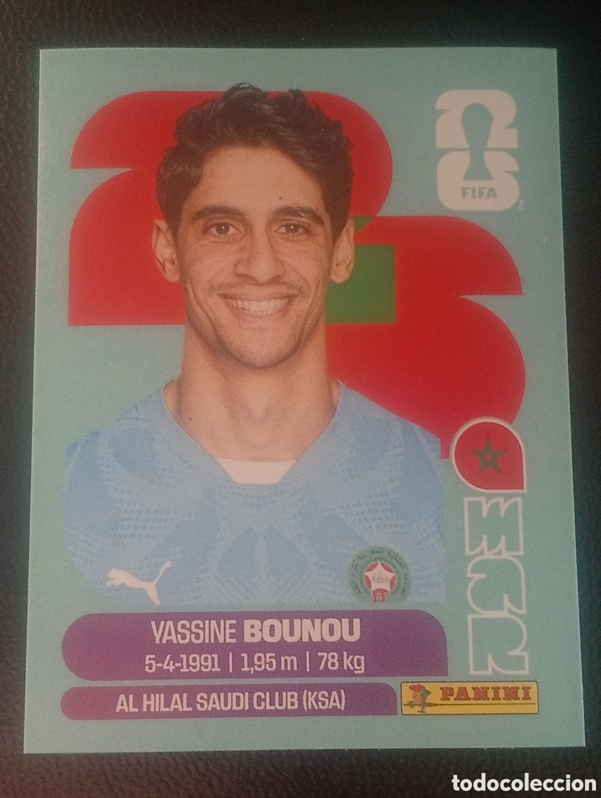 Cromos de f&uacute;tbol: MAR 2 BOUNOU MARRUECOS MUNDIAL F&Uacute;TBOL 2026 FIFA WORLD CUP PANINI CROMO STICKER MAR2