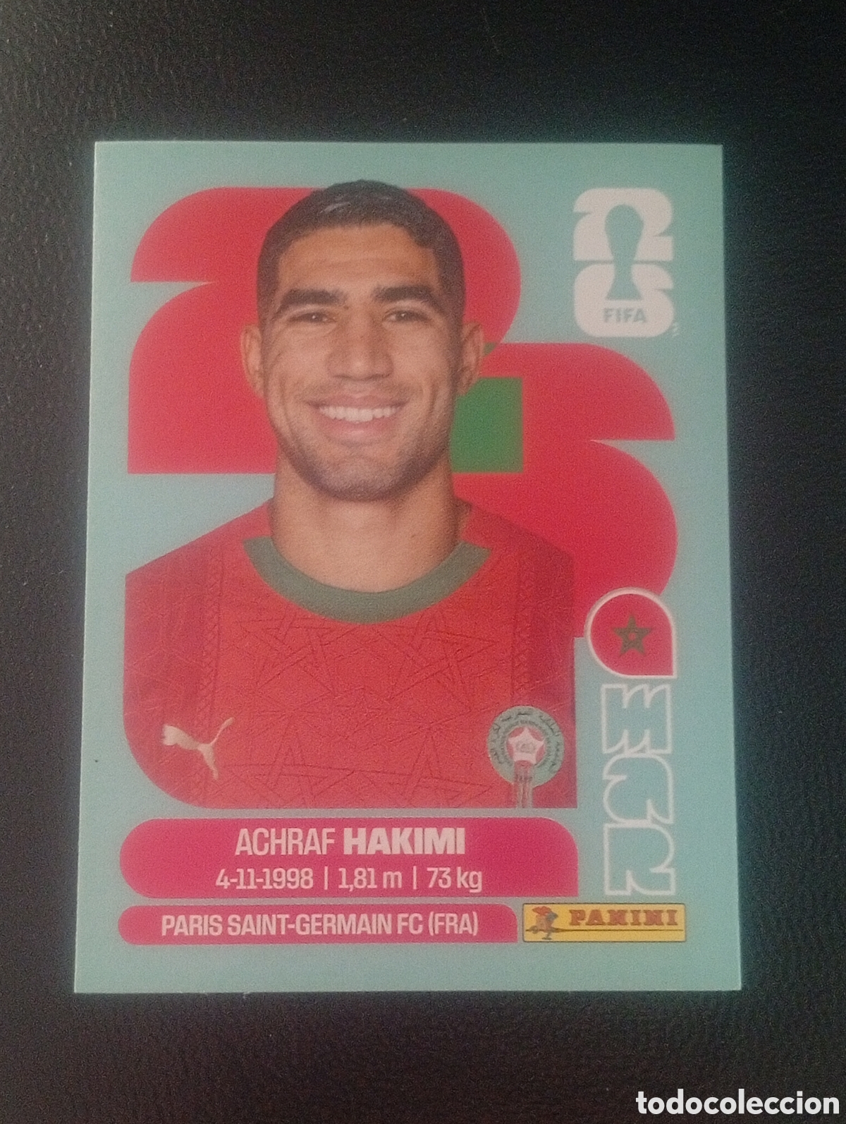 Cromos de f&uacute;tbol: MAR 4 HAKIMI MARRUECOS MUNDIAL F&Uacute;TBOL 2026 FIFA WORLD CUP PANINI CROMO STICKER MAR4