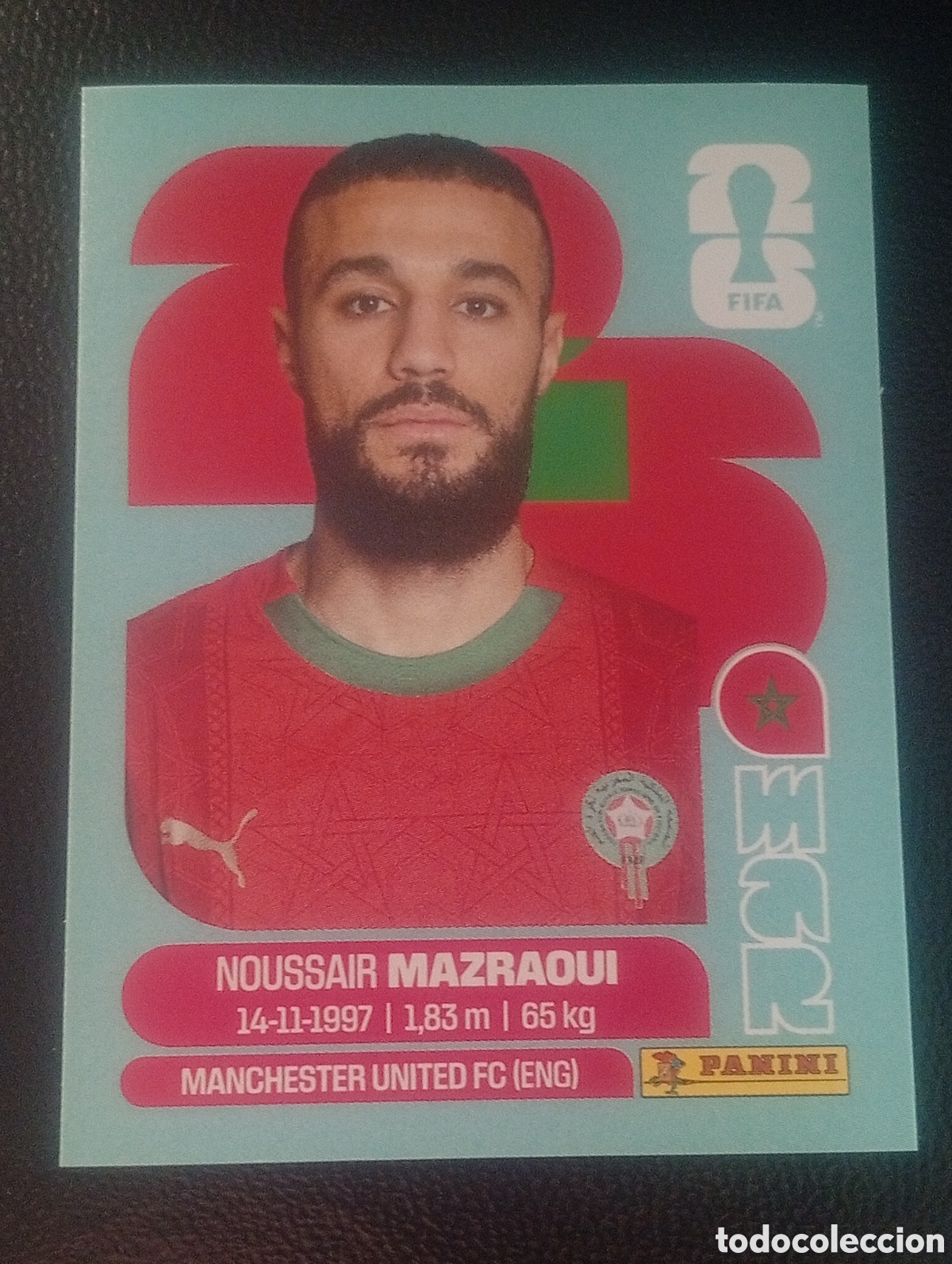 Cromos de f&uacute;tbol: MAR 5 MAZRAQUI MARRUECOS MUNDIAL F&Uacute;TBOL 2026 FIFA WORLD CUP PANINI CROMO STICKER MAR5