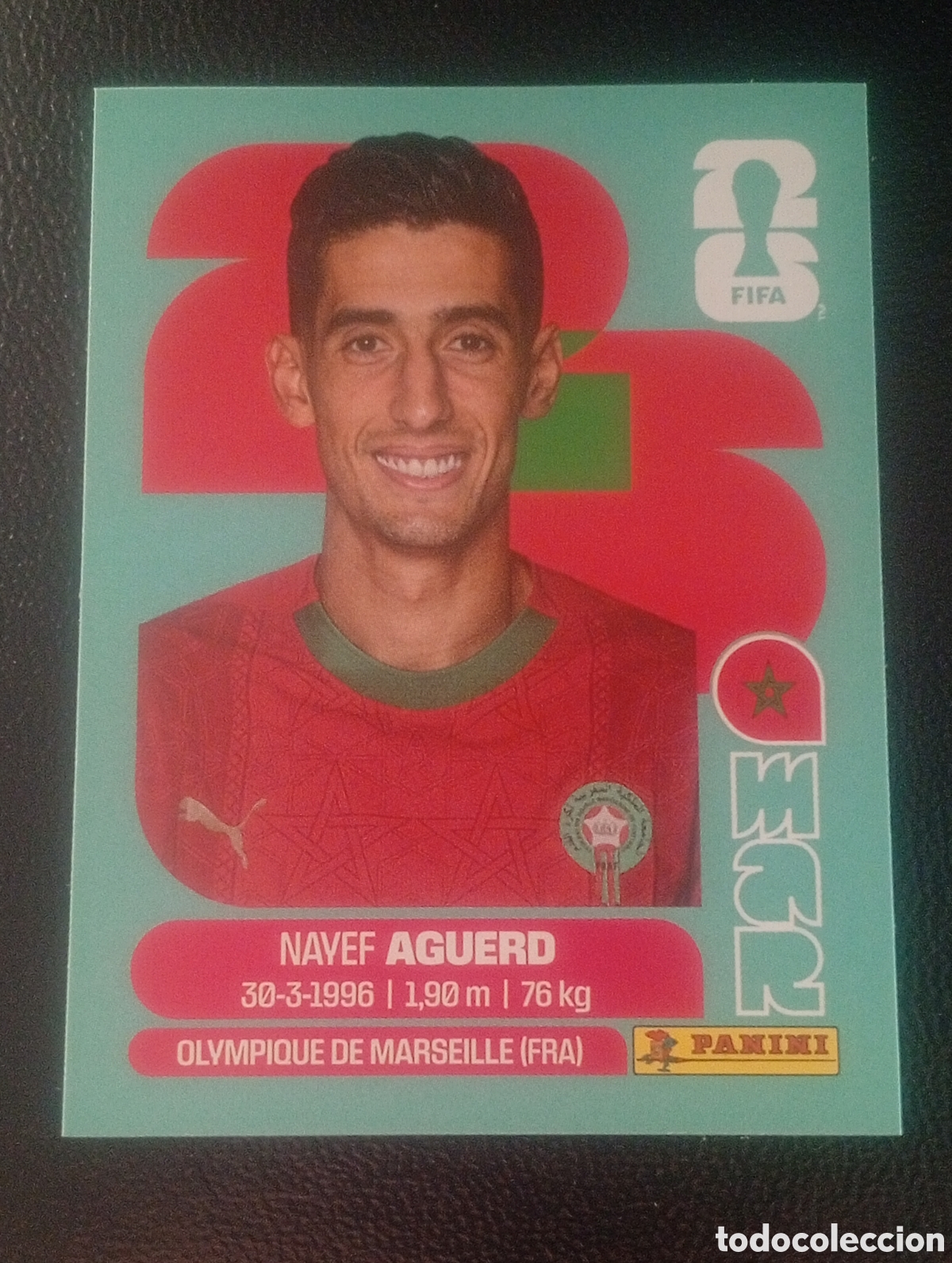 Cromos de f&uacute;tbol: MAR 6 AGUERD MARRUECOS MUNDIAL F&Uacute;TBOL 2026 FIFA WORLD CUP PANINI CROMO STICKER MAR6