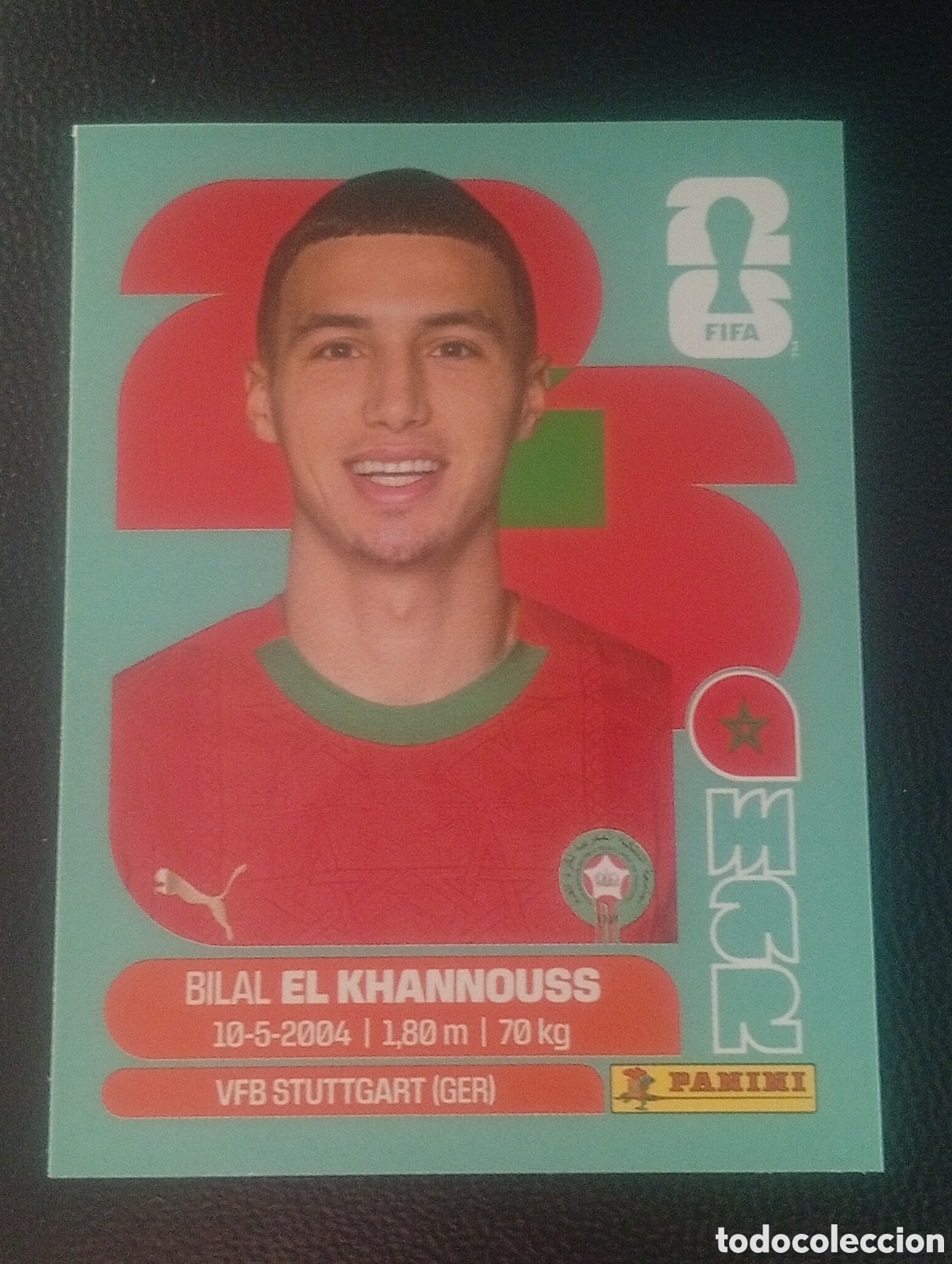 Cromos de f&uacute;tbol: MAR 14 MARRUECOS MUNDIAL F&Uacute;TBOL 2026 FIFA WORLD CUP PANINI CROMO STICKER MAR14