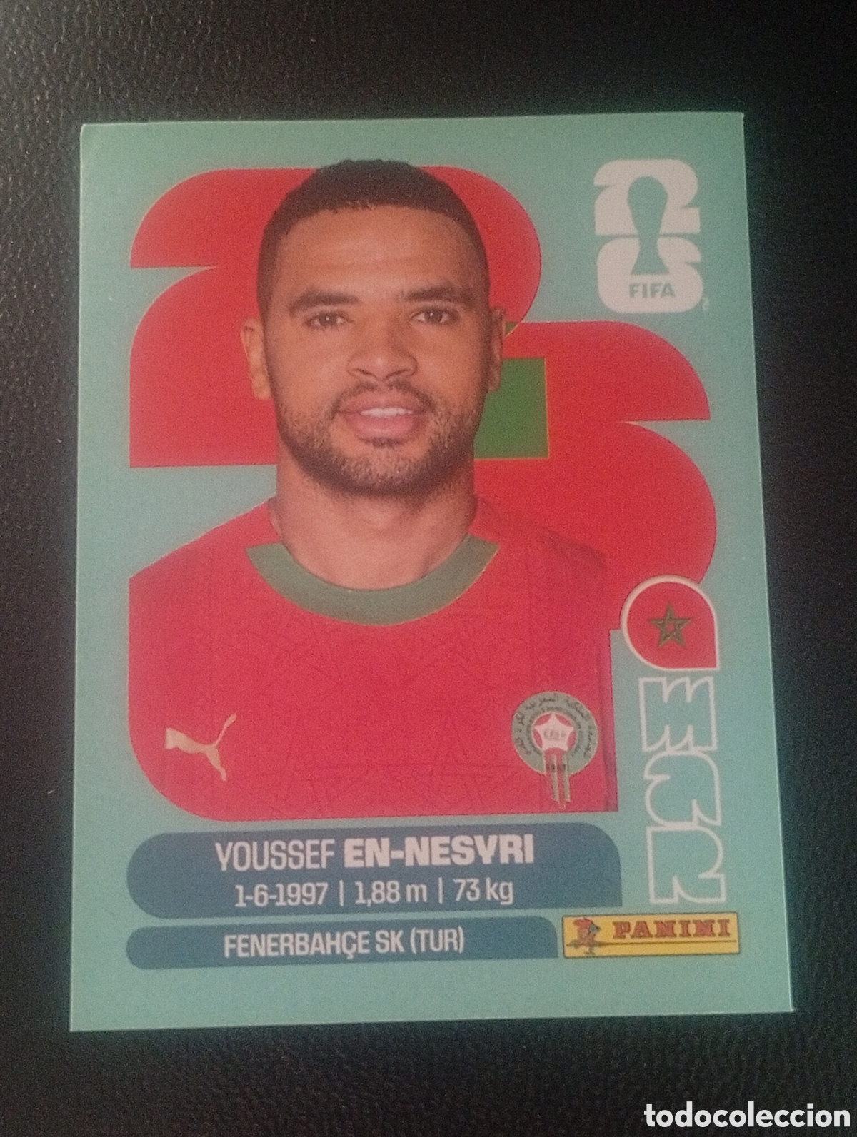 Cromos de f&uacute;tbol: MAR 16 NESYRI MARRUECOS MUNDIAL F&Uacute;TBOL 2026 FIFA WORLD CUP PANINI CROMO STICKER MAR16