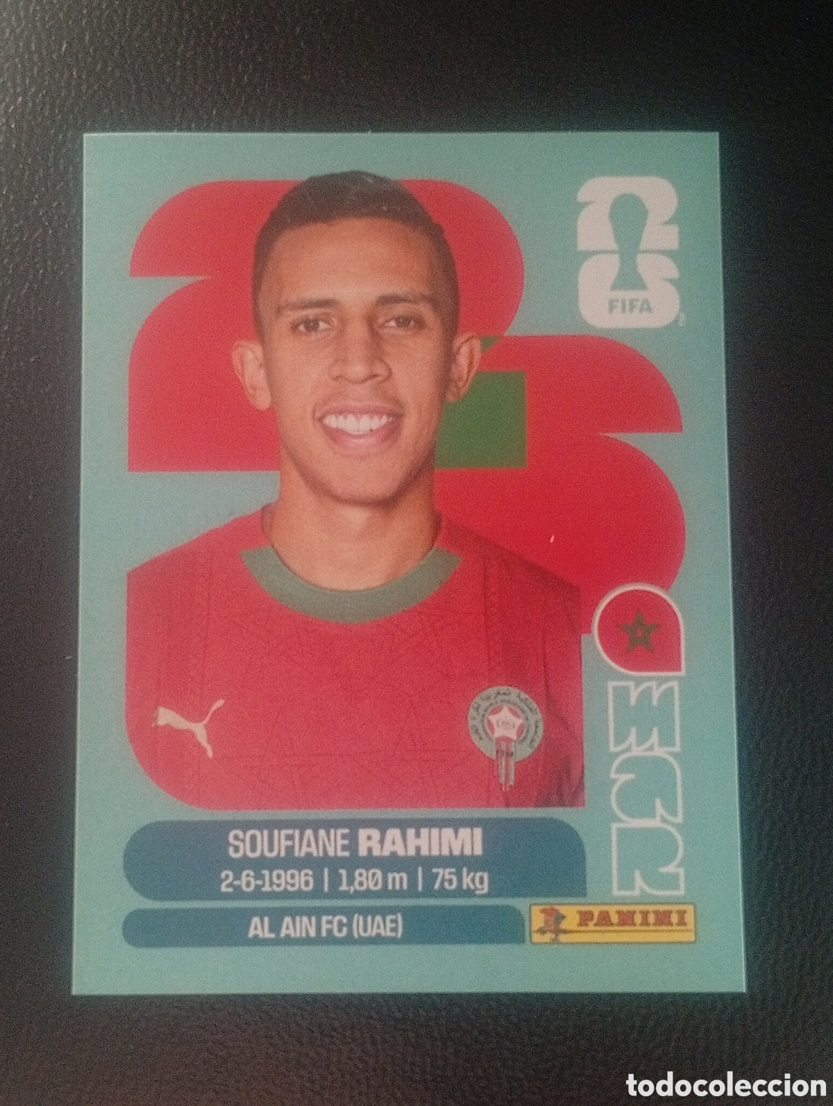 Cromos de f&uacute;tbol: MAR 18 RAHIMI MARRUECOS MUNDIAL F&Uacute;TBOL 2026 FIFA WORLD CUP PANINI CROMO STICKER MAR18