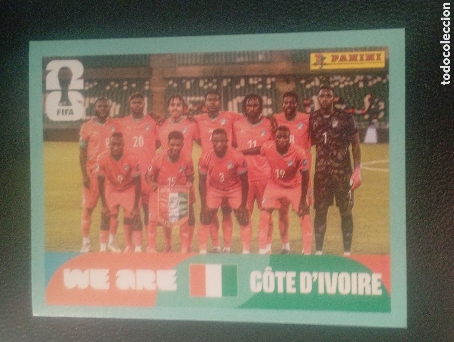 Cromos de f&uacute;tbol: CIV 13 equipo COSTA MARFIL MUNDIAL F&Uacute;TBOL 2026 FIFA WORLD CUP PANINI CROMO STICKER CIV13