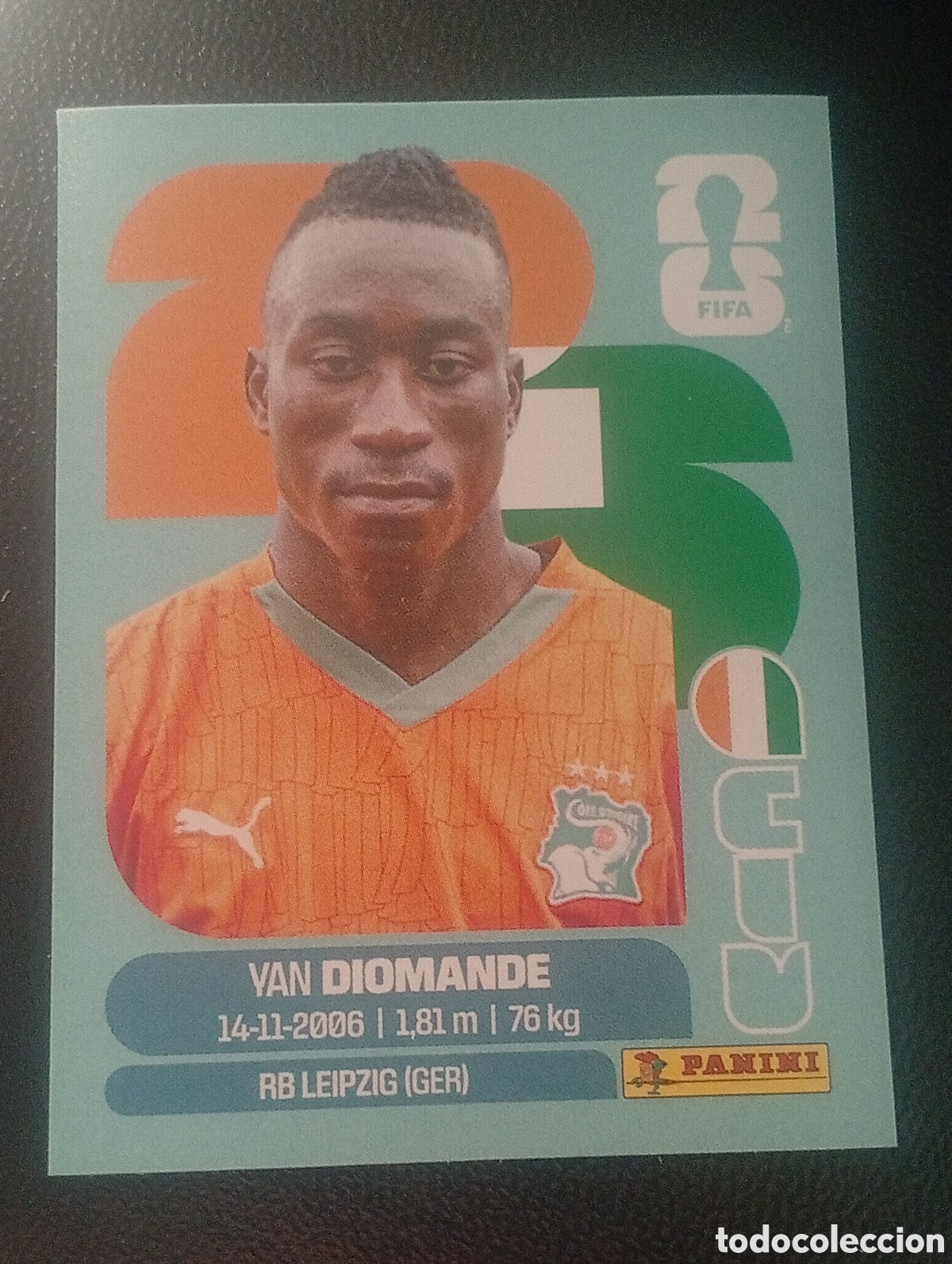 Cromos de f&uacute;tbol: CIV 18 DIOMANDE COSTA MARFIL MUNDIAL F&Uacute;TBOL 2026 FIFA WORLD CUP PANINI CROMO STICKER CIV18
