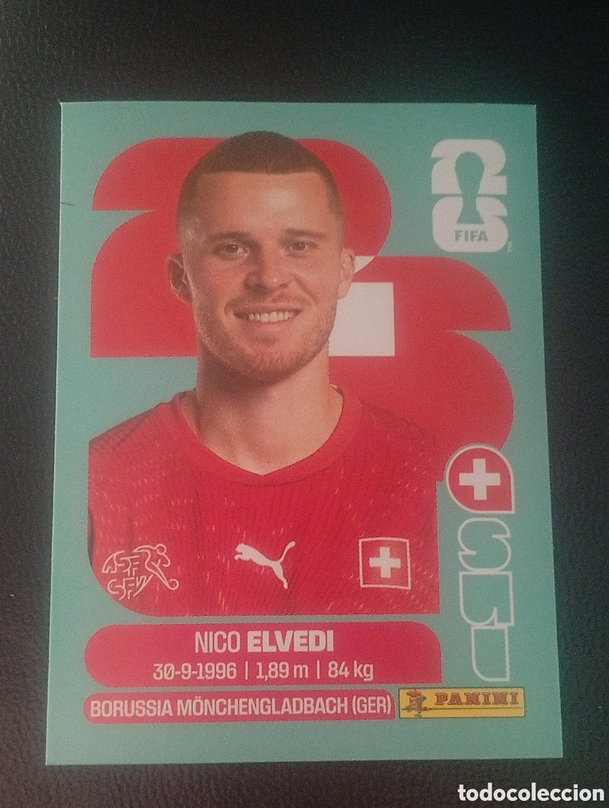 Cromos de f&uacute;tbol: SUI 6 ELVEDI SUIZA MUNDIAL F&Uacute;TBOL 2026 FIFA WORLD CUP PANINI CROMO STICKER SUI6