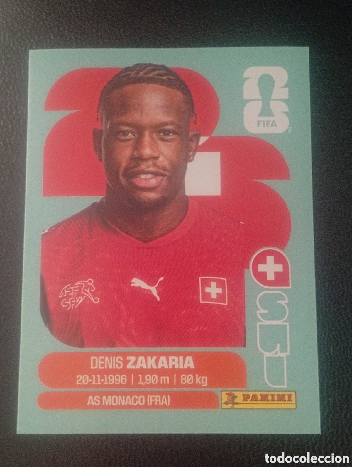 Cromos de f&uacute;tbol: SUI 10 ZAKARIA SUIZA MUNDIAL F&Uacute;TBOL 2026 FIFA WORLD CUP PANINI CROMO STICKER SUI10