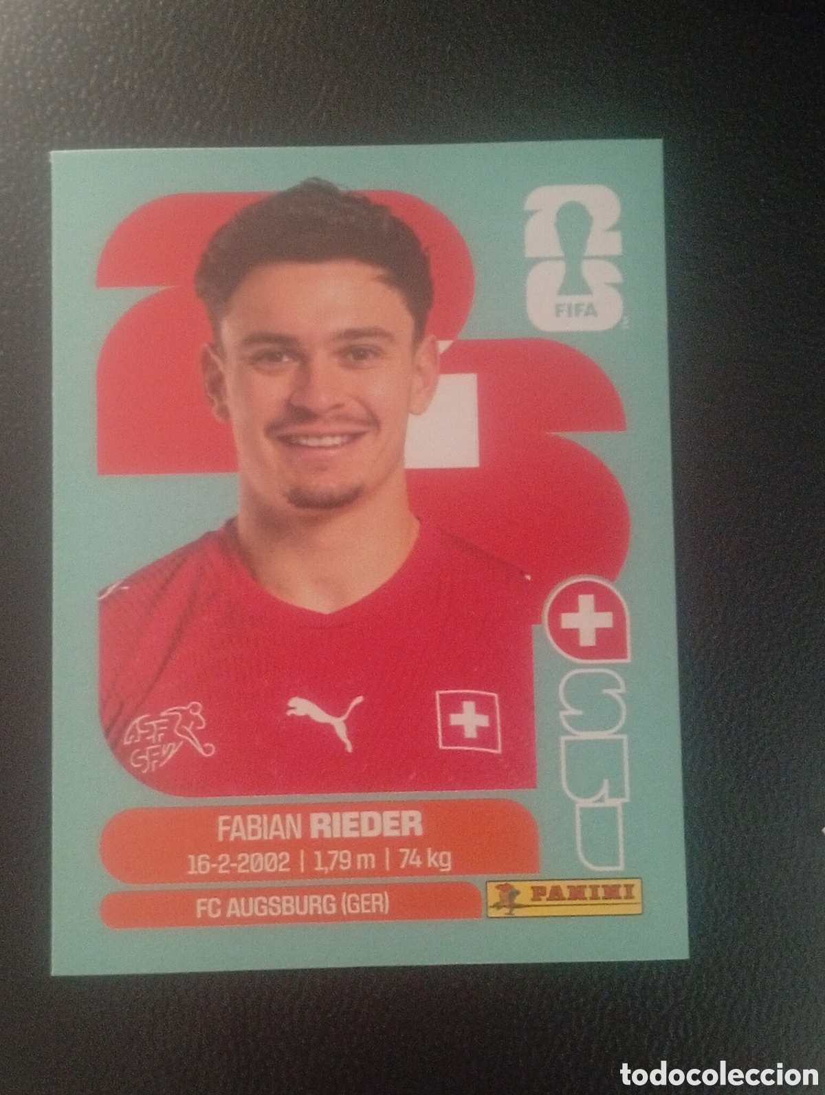 Cromos de f&uacute;tbol: SUI 12 RIEDER SUIZA MUNDIAL F&Uacute;TBOL 2026 FIFA WORLD CUP PANINI CROMO STICKER SUI12