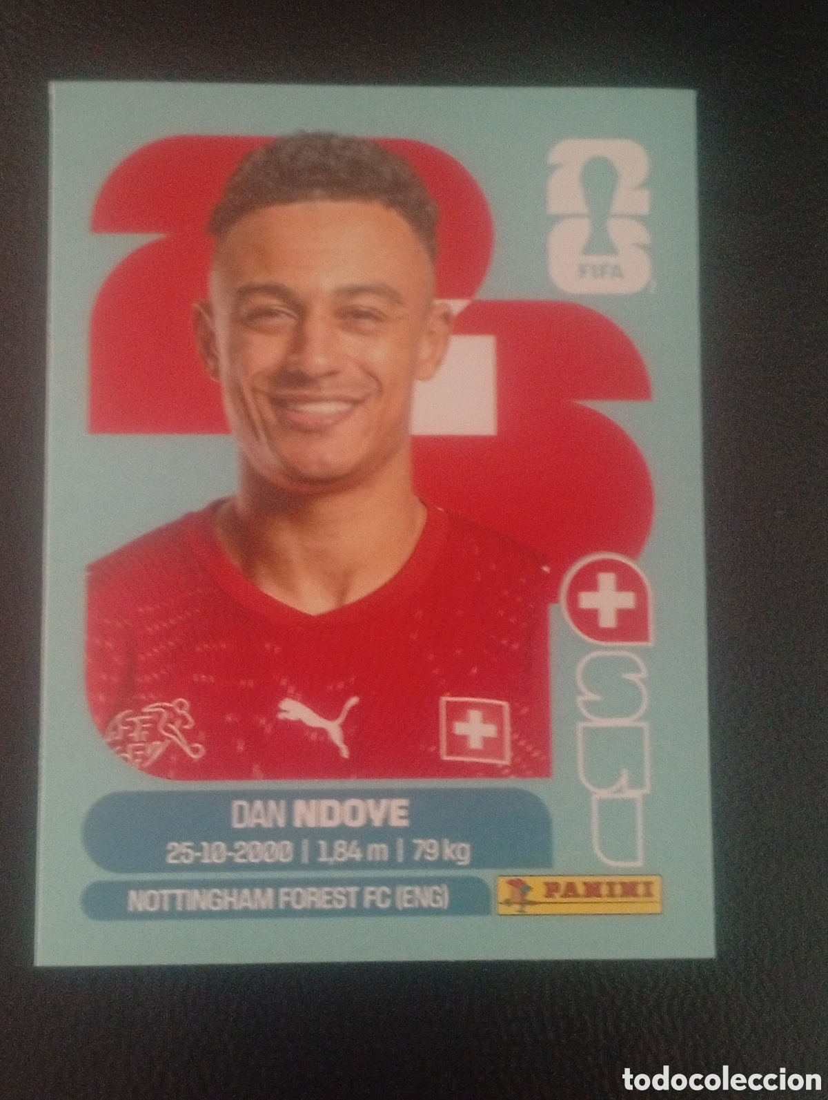 Cromos de f&uacute;tbol: SUI 19;NDOYE SUIZA MUNDIAL F&Uacute;TBOL 2026 FIFA WORLD CUP PANINI CROMO STICKER SUI19