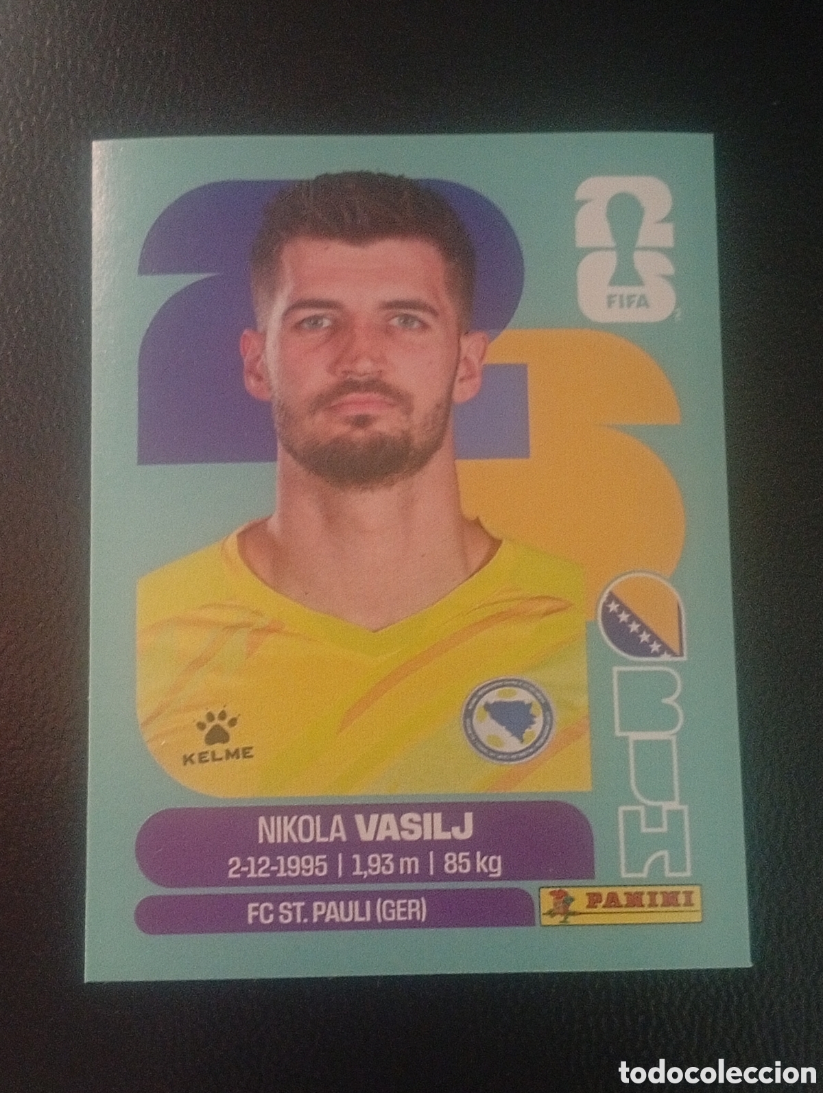 Cromos de f&uacute;tbol: BIH 2 VASILJ BOSNIA MUNDIAL F&Uacute;TBOL 2026 FIFA WORLD CUP PANINI CROMO STICKER BIH2
