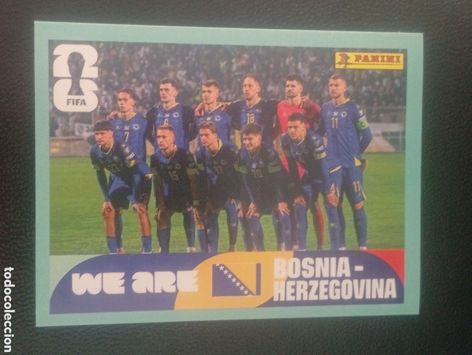 Cromos de f&uacute;tbol: BIH 13 equipo BOSNIA MUNDIAL F&Uacute;TBOL 2026 FIFA WORLD CUP PANINI CROMO STICKER BIH13