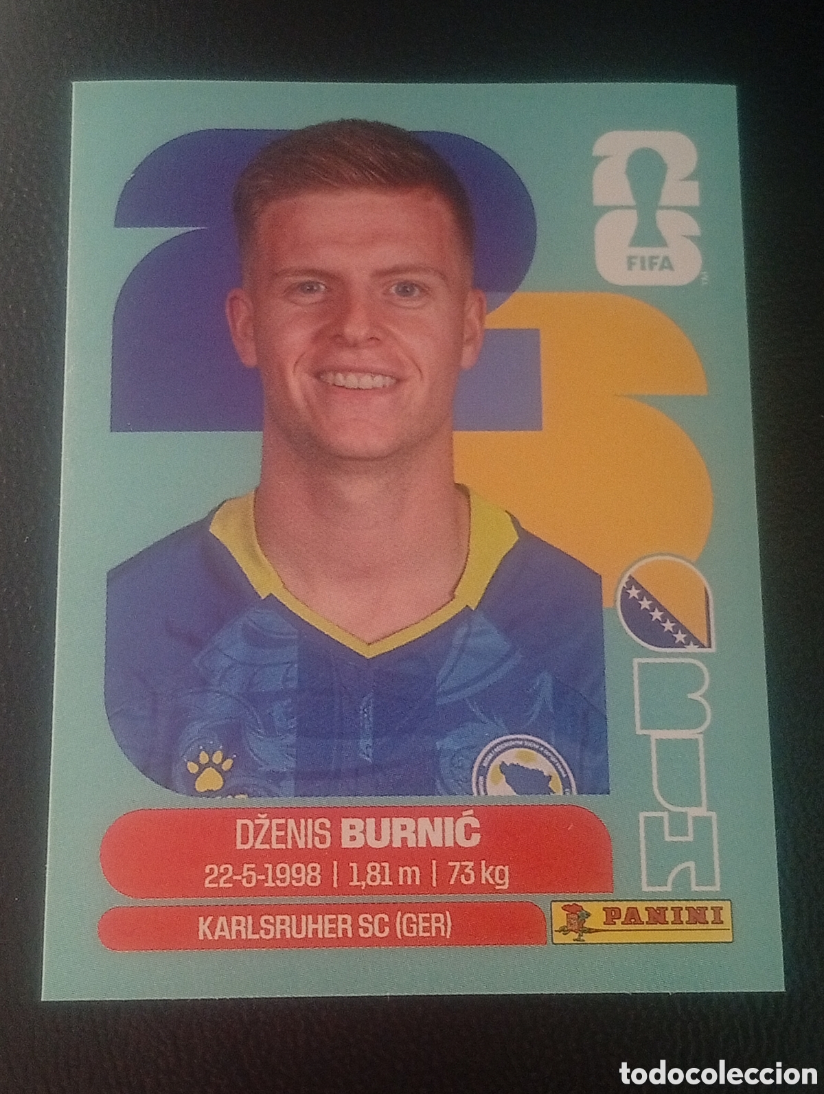 Cromos de f&uacute;tbol: BIH 14 BURNIC BOSNIA MUNDIAL F&Uacute;TBOL 2026 FIFA WORLD CUP PANINI CROMO STICKER BIH14