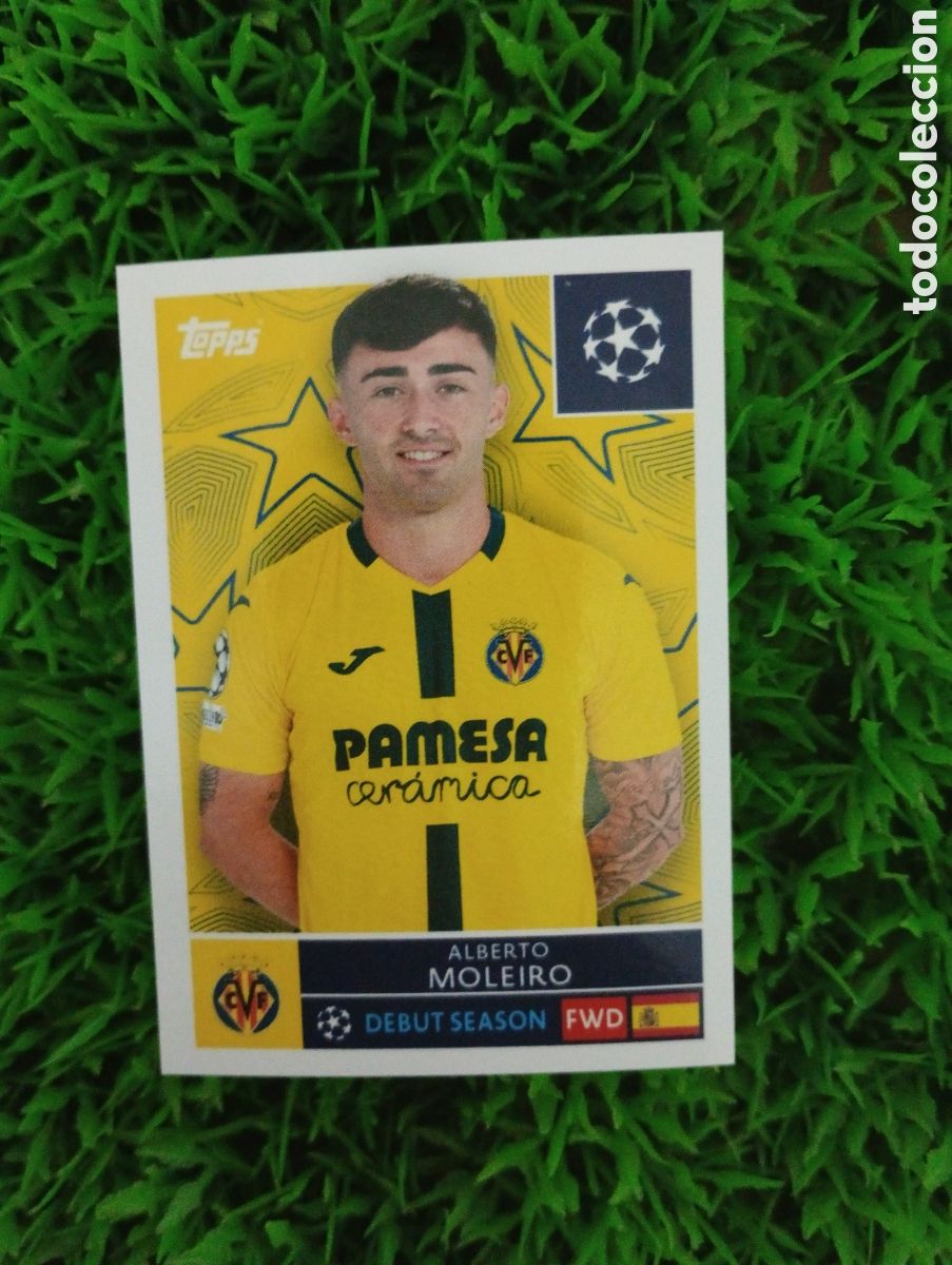 Cromos de f&uacute;tbol: Moleiro Villarreal Champions League 25-26 # 476 NUNCA PEGADO