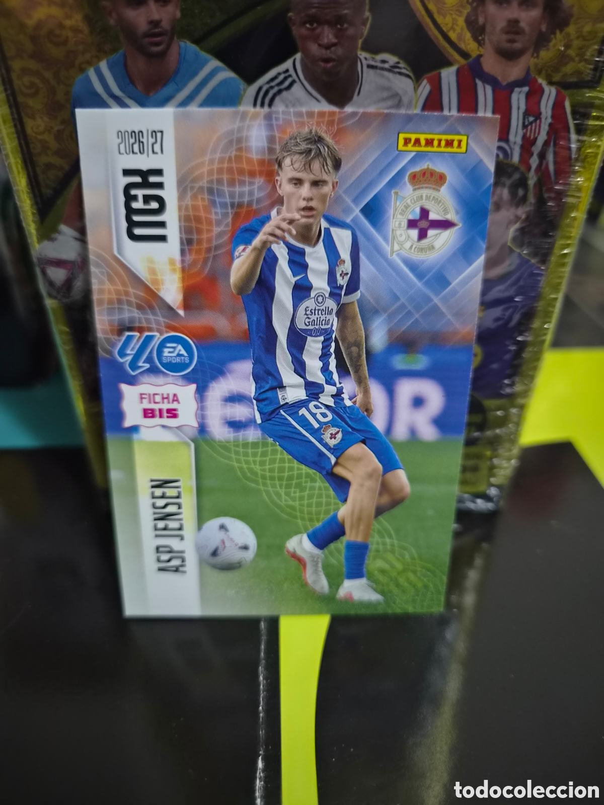 Cromos de f&uacute;tbol: N&deg;140Bis Deportivo La Coru&ntilde;a Asp Jensen Megacracks 26/27