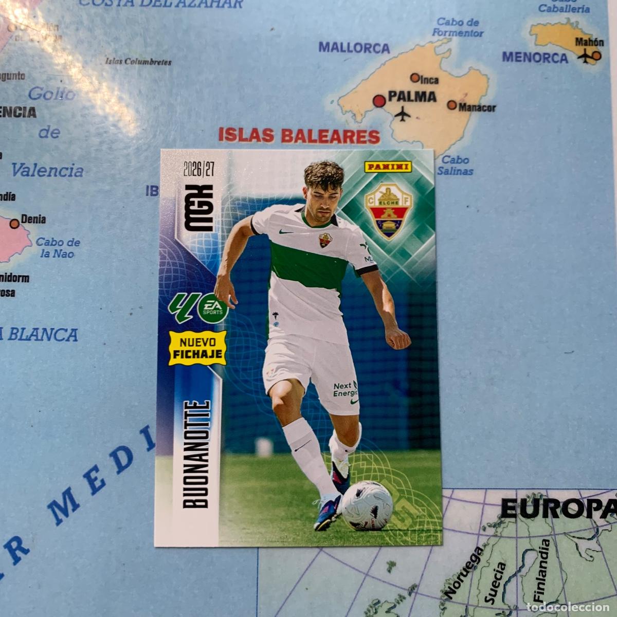Cromos de f&uacute;tbol: Bounanotte nuevo fichaje n&uacute;mero 480 Del Elche megacracks 26-27 2026-2027