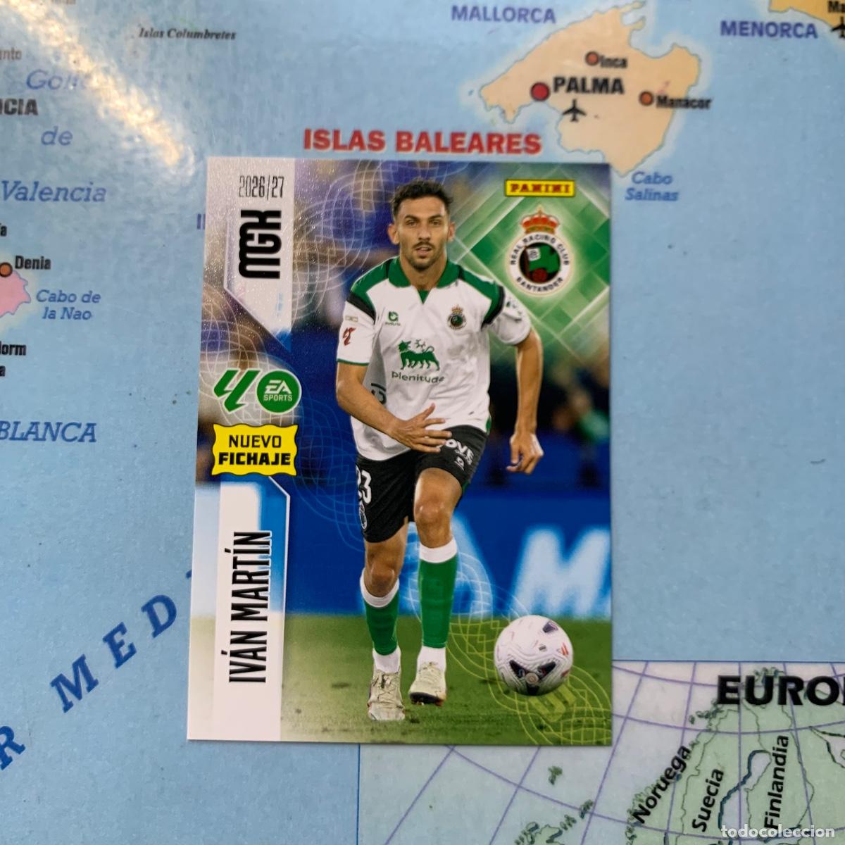 Cromos de f&uacute;tbol: Ivan mart&iacute;n nuevo fichaje n&uacute;mero 481 Del Racing de Santander megacracks 26-27 2026-2027